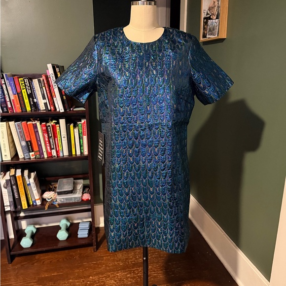 Pavo Jacquard Pomander Place Mini Dress - Picture 2 of 5